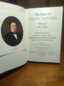 Diary Of Calvin Fletcher Vol 1 Indiana Historical Society Indianapolis History