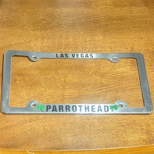 Jimmy Buffett Margaritaville Parrothead Las Vegas Vanity License Plate Set X 2