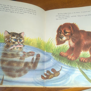 Adventures of Brownie and Puff Vintage Kids Childrens Cat Kitten Dog Puppy Book