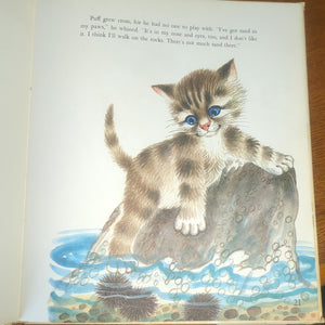 Adventures of Brownie and Puff Vintage Kids Childrens Cat Kitten Dog Puppy Book