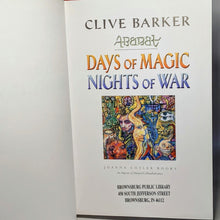 Load image into Gallery viewer, Abarat Series 2 Days of Magic Nights of War Clive Barker 1st Edition Hardcover
