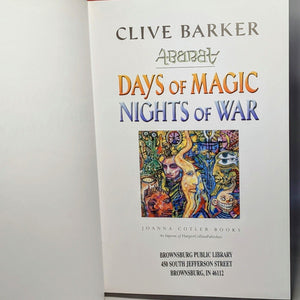 Abarat Series 2 Days of Magic Nights of War Clive Barker 1st Edition Hardcover