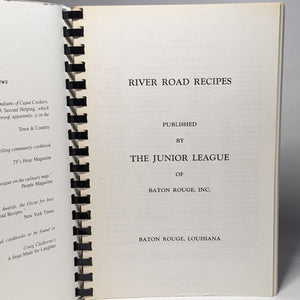 River Road Recipes Vintage Junior League Of Baton Rouge Louisiana Cajun Cookbook