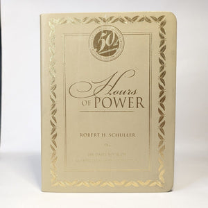 Hours Of Power Leather 1st Edition Robert Schuller Daily Inspiration Devotional