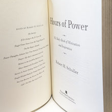 Load image into Gallery viewer, Hours Of Power Leather 1st Edition Robert Schuller Daily Inspiration Devotional
