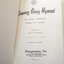 Load image into Gallery viewer, The Crowning Glory Vintage Church Christian Gospel Worship Hymnal Hymn Song Book
