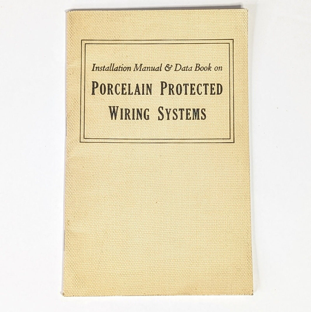 Porcelain Products PP Inc Findlay Ohio Advertising Old Electrical Wiring Manual