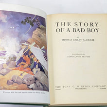 Load image into Gallery viewer, The Story Of A Bad Boy Thomas Bailey Aldrich Vintage Illustrated 1927 Kids Book
