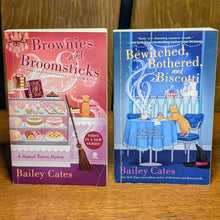 Load image into Gallery viewer, Brownies And Broomstick Magical Bakery Mystery Series 1 2 3 4 6 7 8 Bailey Cates
