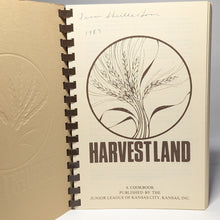 Load image into Gallery viewer, Harvestland The Junior League Of Kansas City KS Midwest Vintage Cookbook Recipes
