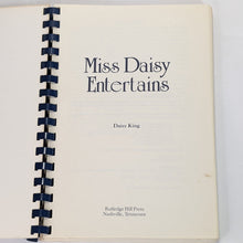 Load image into Gallery viewer, Miss Daisy King Tearoom Entertains Vintage Southern Cookbook Recipes Franklin TN
