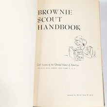 Load image into Gallery viewer, Vintage Girl Brownie Scout Handbook Collectible 1951 GSA Manual Guide Book
