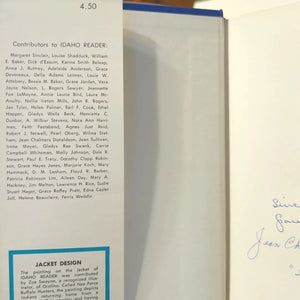 Grace Jordan Idaho Reader Authors Collection SIGNED Book Jean Chalmers Donaldson