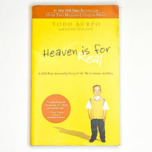 Load image into Gallery viewer, Heaven Is for Real By Todd Burpo Near Death Experience Book Paperback
