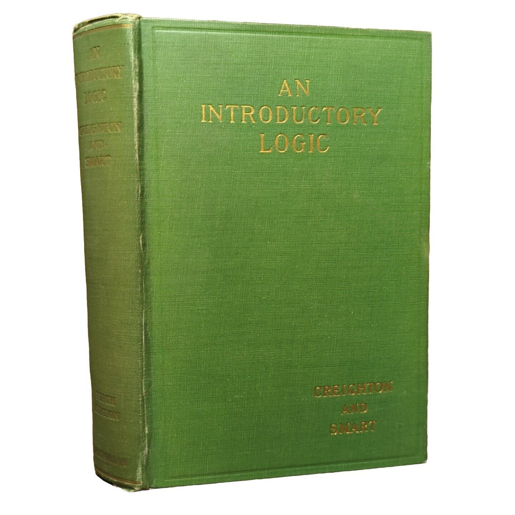 Vintage An Introductory Logic 5th Edition Book Creighton & Smart 1942 Hardcover