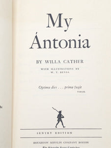My Antonia By Willa Cather Vintage 1950s Paperback Rare Sentry Edition SE 7 PB