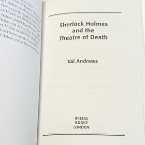 Sherlock Holmes And The Theater Of Death Val Andrews Fanfiction Fan Fiction Book