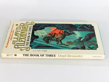 Load image into Gallery viewer, The Book of Three 3 by Lloyd Alexander 1980 Vintage Paperback First 1st Edition
