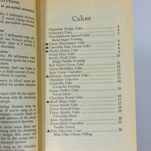 Vintage 1979 Hershey’s Cocoa Chocolate Dessert Cookbook Cook Book Recipes